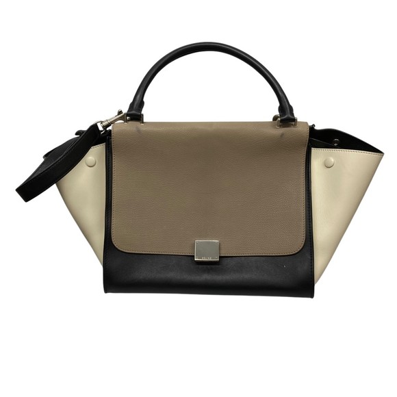Celine era Bag Phoebe Shoulder black cream - Picture 1 of 9